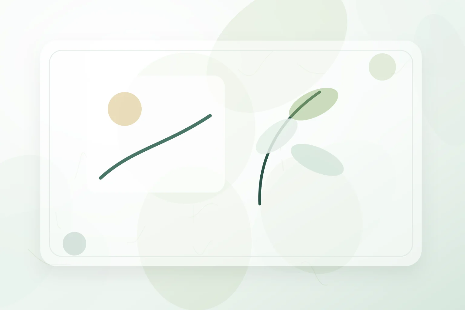 Window-light scene with a winding path and soft leaves, illustrating home environment and mental health.