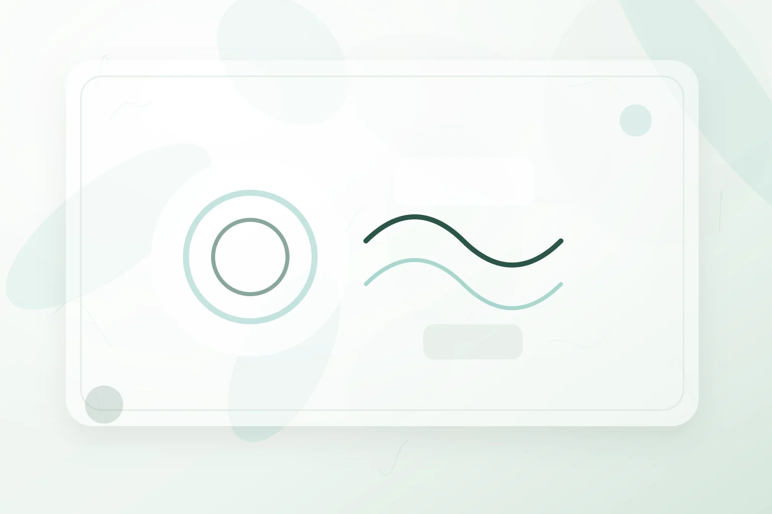 Soft breathing waves and grounding rings in a calm green composition, illustrating polyvagal theory.