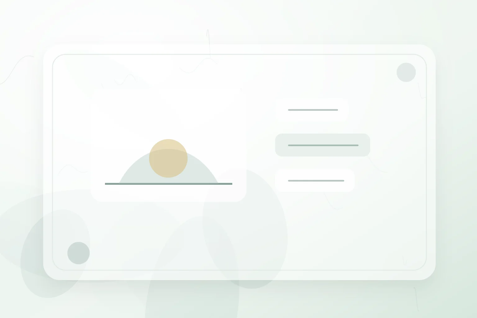 Morning-light routine panels with a gentle sunrise shape, illustrating depression lifestyle changes.