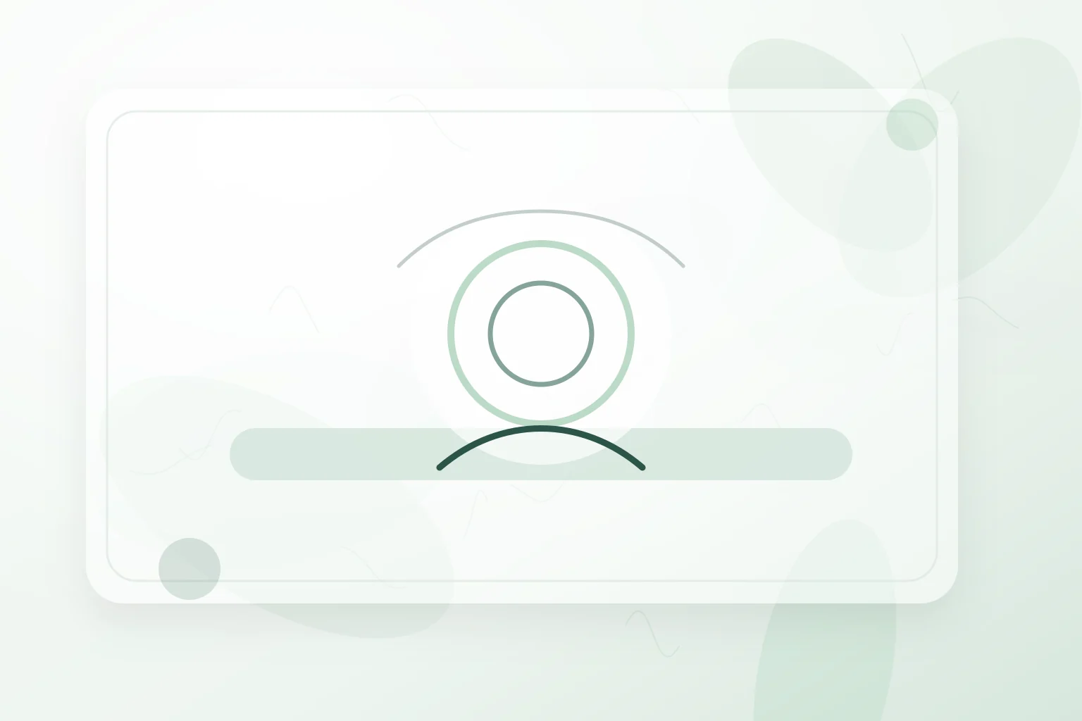 Concentric awareness rings above a quiet practice space, illustrating mindfulness for mental health.