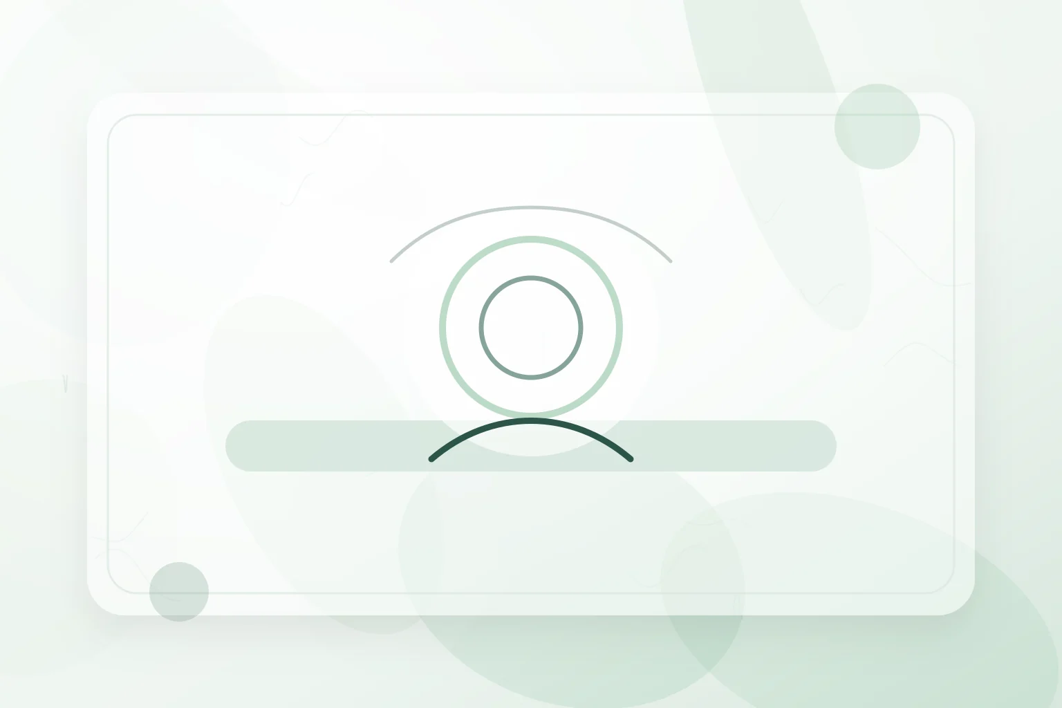 Concentric awareness rings above a quiet practice space, illustrating progressive muscle relaxation.