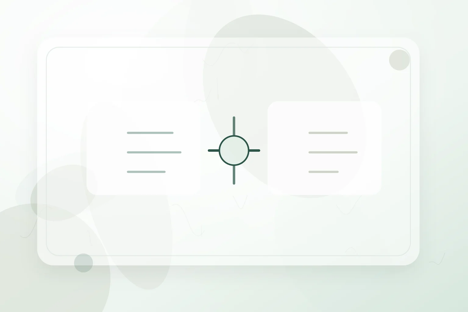 Balanced comparison panels joined by a central review point, illustrating what is difference between psychologist and therapist.