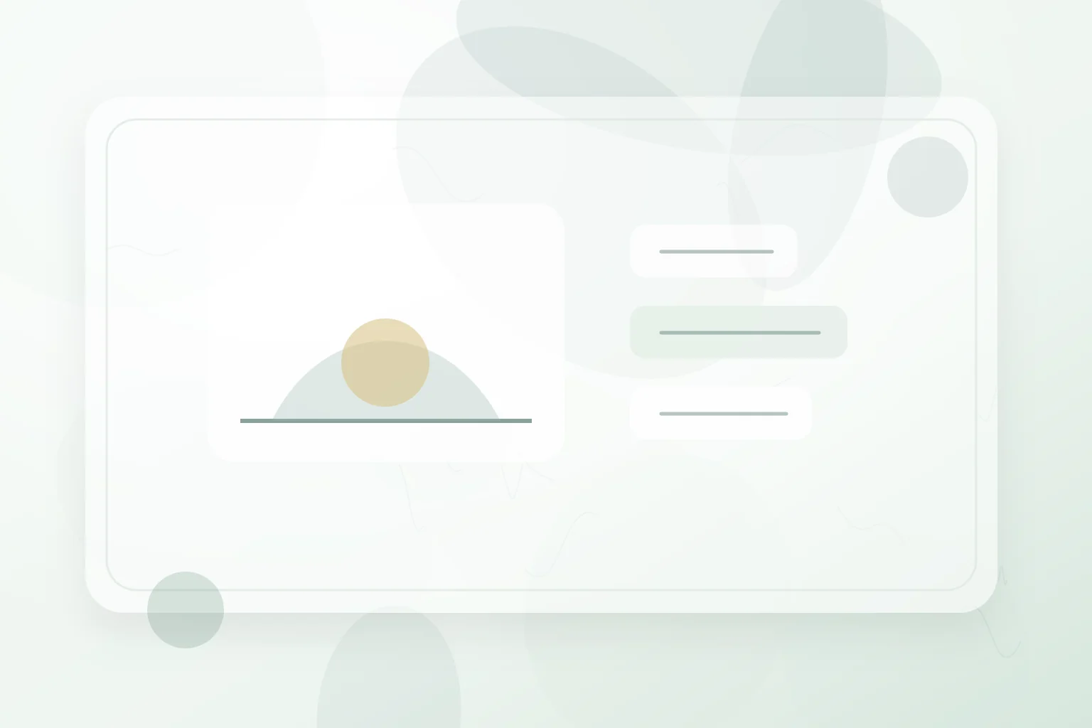 Morning-light routine panels with a gentle sunrise shape, illustrating progressive muscle relaxation for sleep.