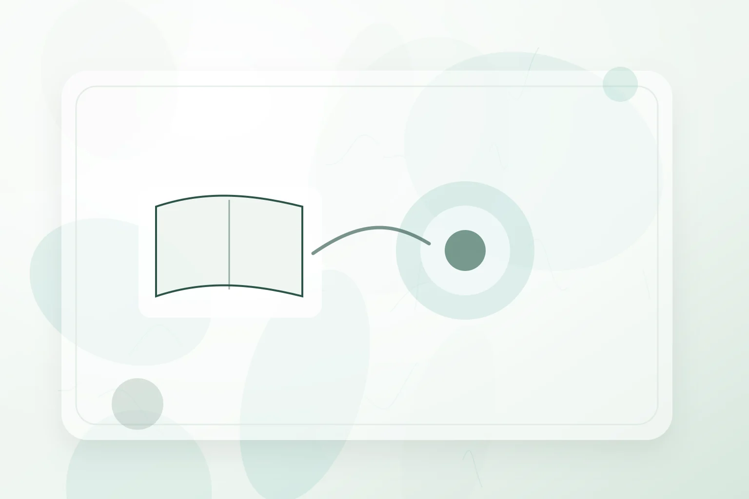 Open notebook connected to a circular whole-person motif, illustrating grounded exercise.
