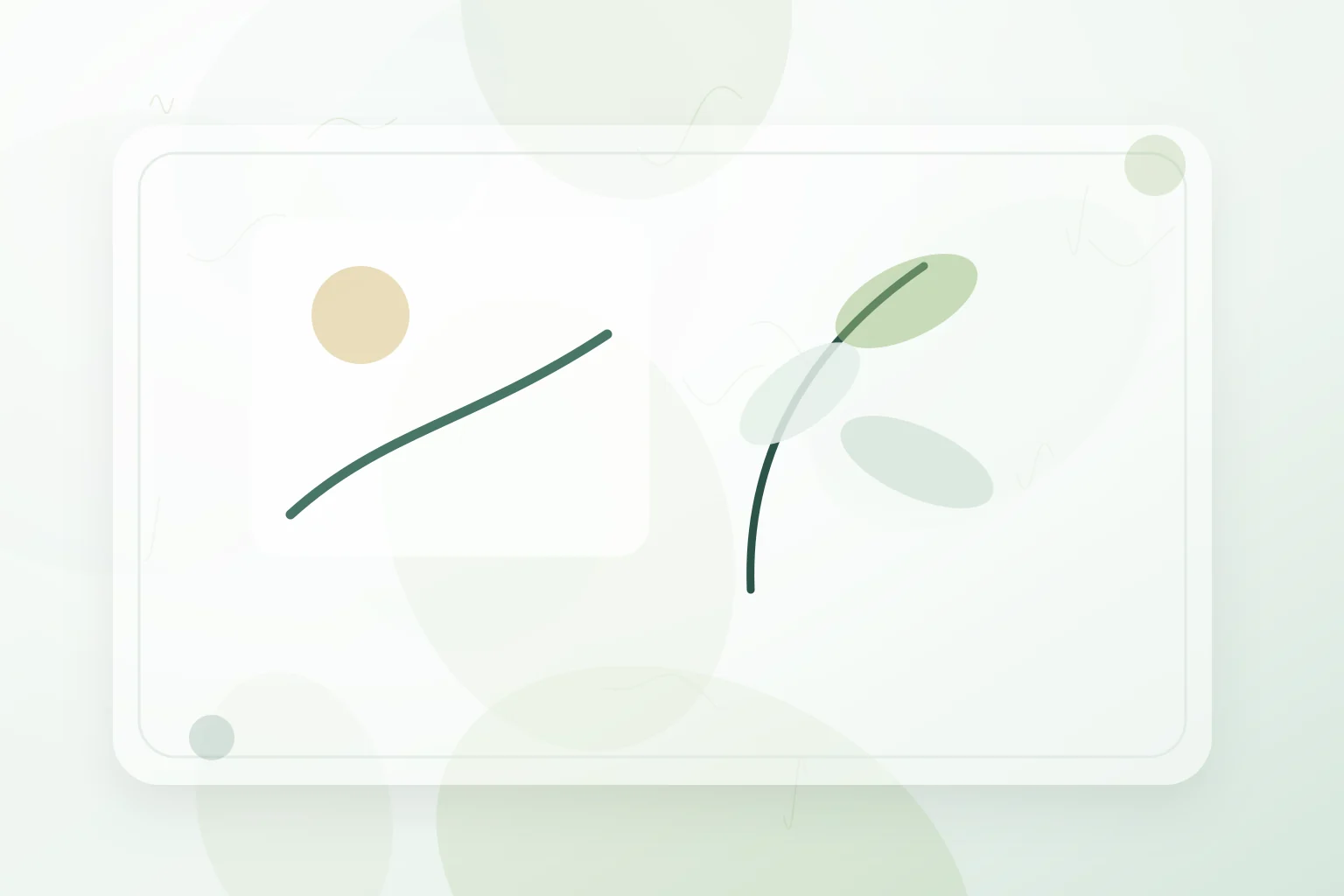 Window-light scene with a winding path and soft leaves, illustrating diet and mental health.