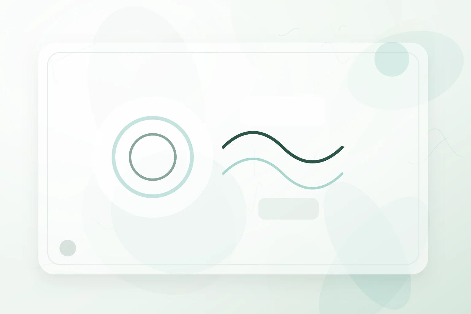 Soft breathing waves and grounding rings in a calm green composition, illustrating emotional regulation.