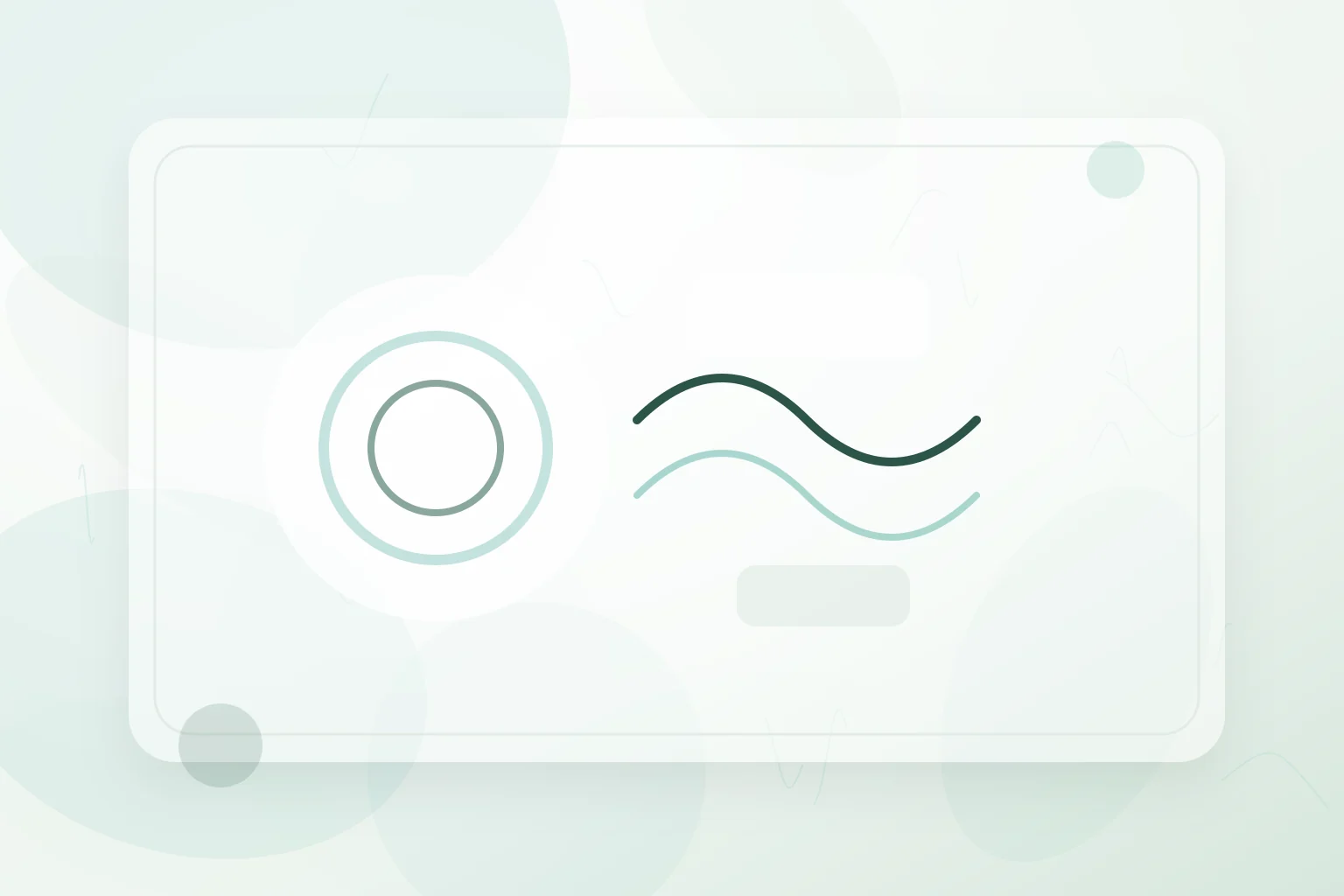 Soft breathing waves and grounding rings in a calm green composition, illustrating grounding methods.