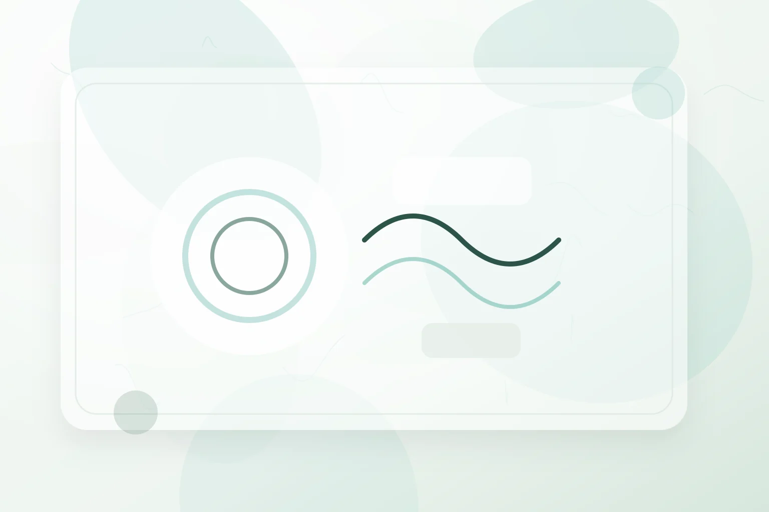 Soft breathing waves and grounding rings in a calm green composition, illustrating polyvagal therapy.