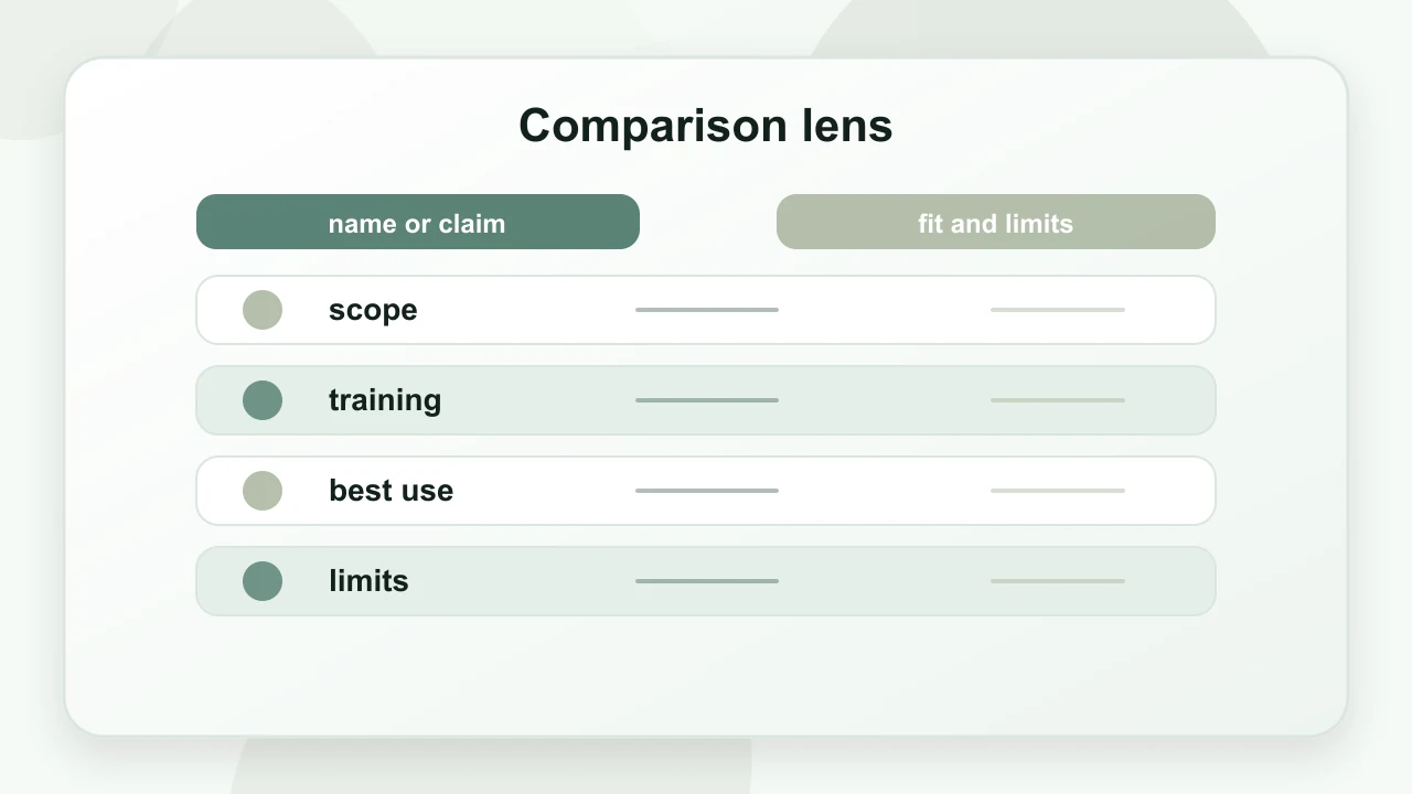 Comparison lens for Mental Health Misinformation: What the Evidence Says