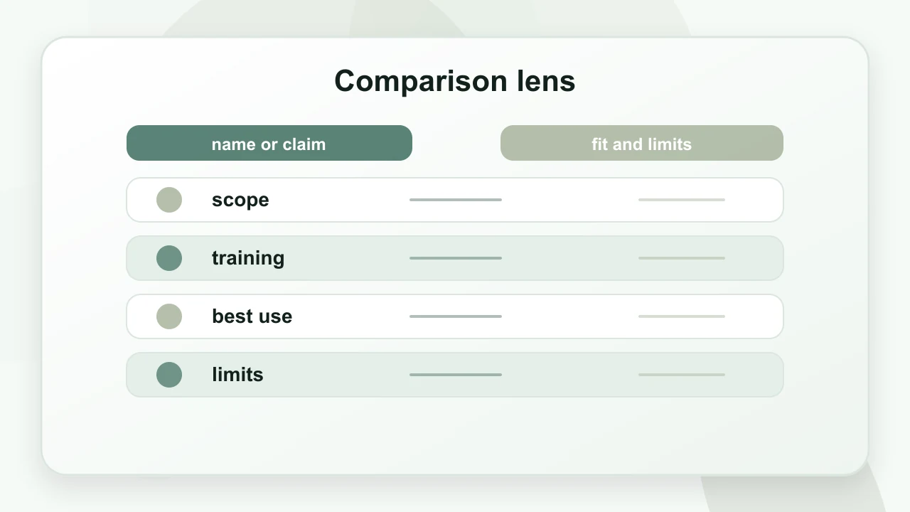 Comparison lens for Misinformation About Mental Health: What the Evidence Says