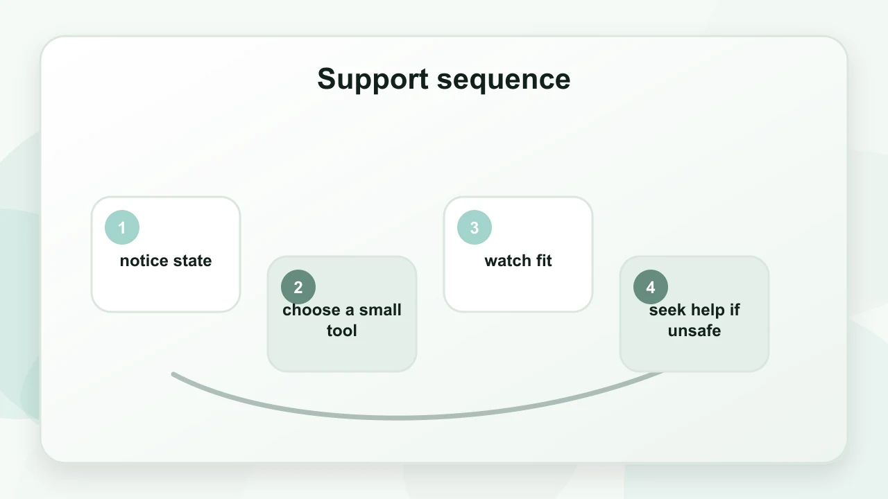 Support sequence for Emotional Regulation: What Helps, What Doesn’t, and Why